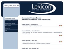 Tablet Screenshot of lexicon.vevy.com